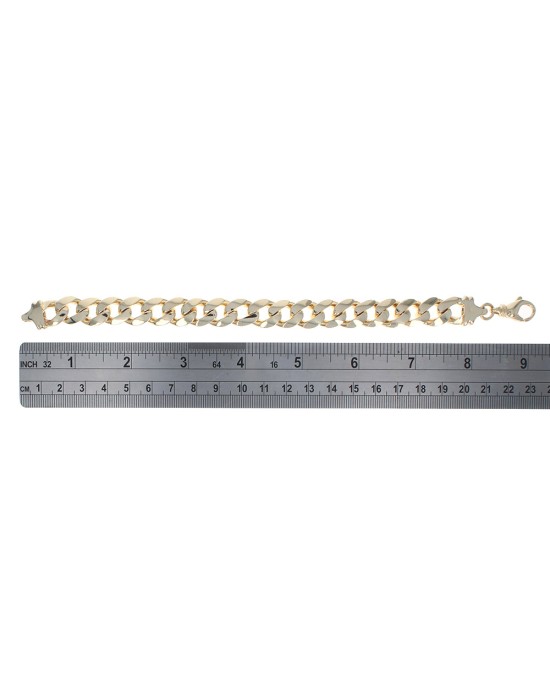 Curb Chain Bracelet in Yellow Gold